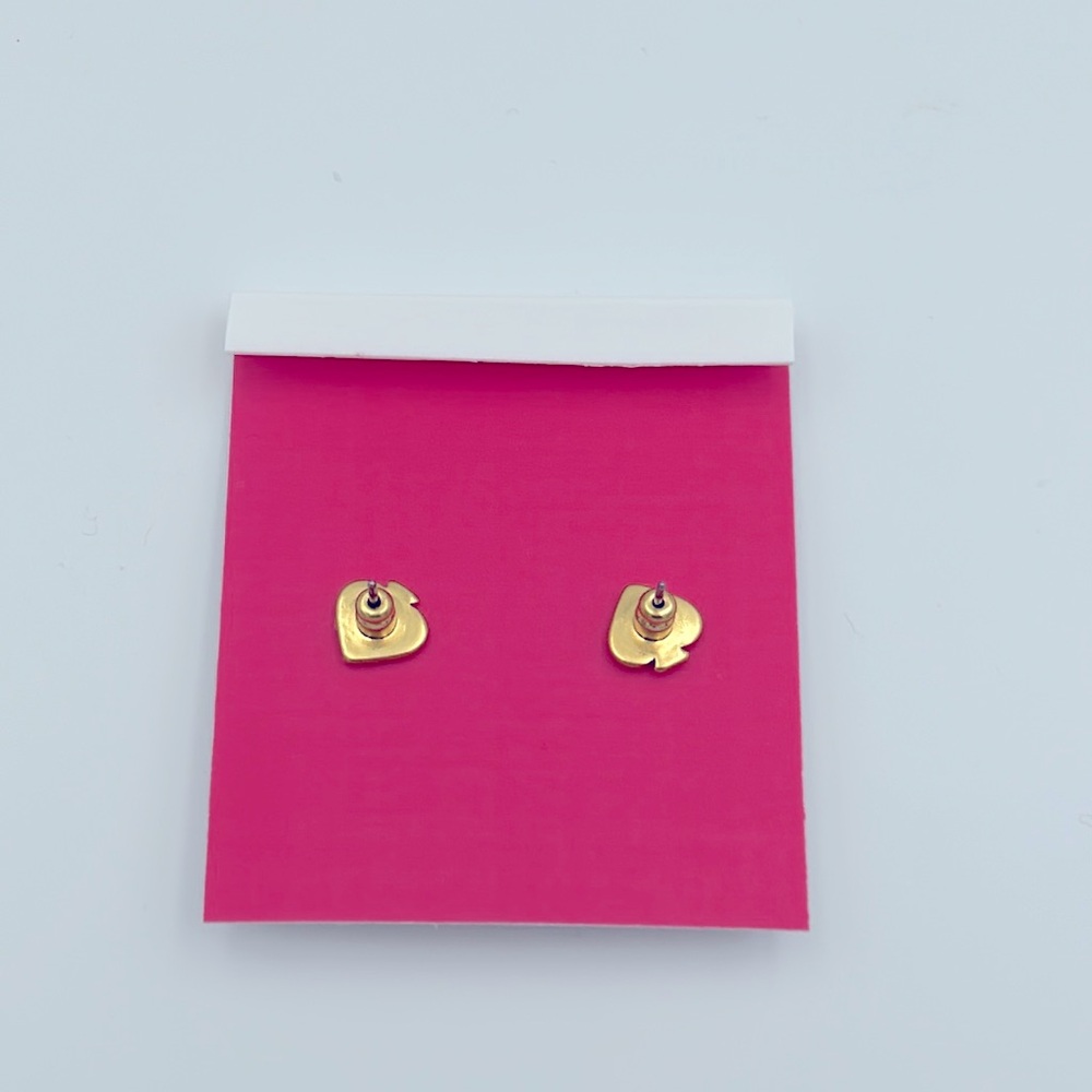 Kate Spade Perfectly Imperfect Dark Green Oval Stud Earrings NWT - Picture 3 of 4